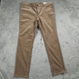 NWT Loft Modern Skinny Micro Corduroy Pants Women 12P Tan Petite Slim Fit